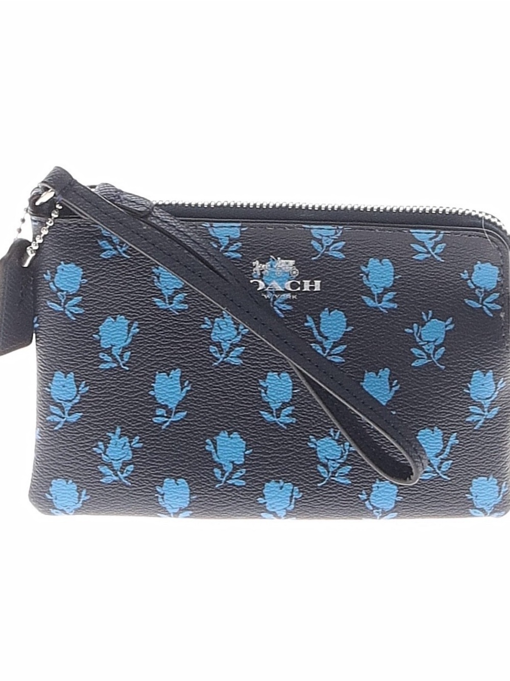 Coach badlands floral print wristlet wallet with hangtag